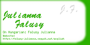 julianna falusy business card